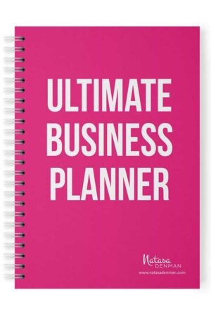 Ultimate Business Planner in a Pink notebook