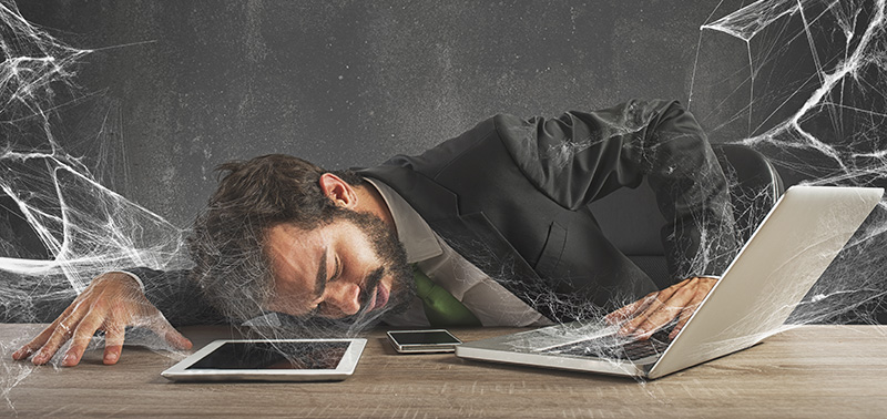 computer-cobwebs fear of self-doubt